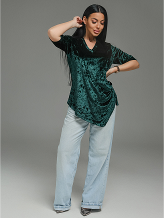 Женская футболка Мия / Изумруд