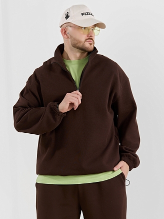 Мужская толстовка Интер-1 / коричневый