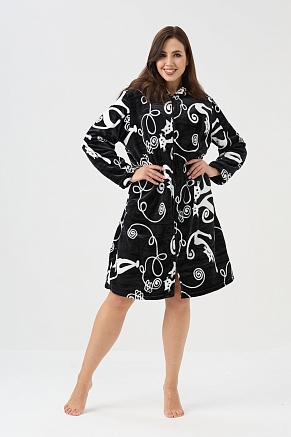 Женский халат 85404 / черный