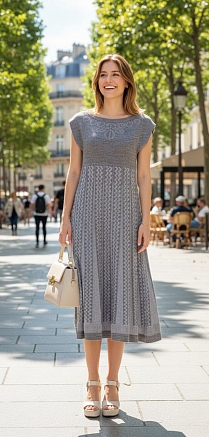 Женское платье 911-1 / кофейный