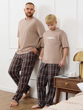 Костюм для мальчика Браун-1 / бежевый