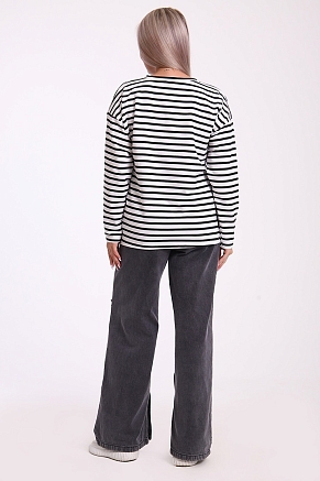 Женский лонгслив 731 / Черный