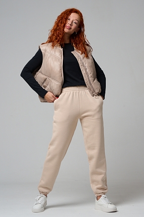 Женские брюки 14432 / бежевый