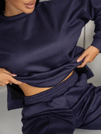 Женский костюм мод.2082/3 / Темно-синий