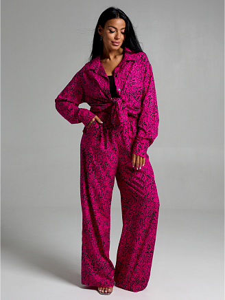 Женский костюм Рошель / Леопард фуксия