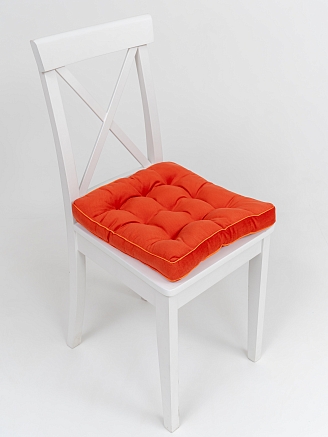 Подушка на стул с бортом / Оранжевый