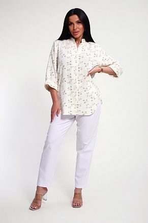 Женская рубашка 32745 / бежевый