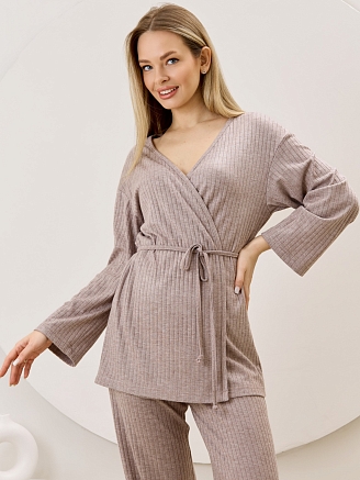 Женский кардиган-кимоно Эвила-1 / капучино