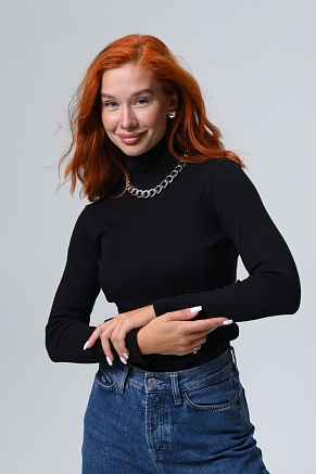 Женская водолазка 14439 / черный