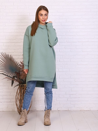 Женское платье-худи Меган / Фисташковый