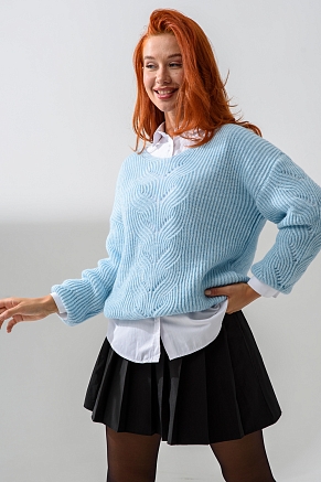 Женский джемпер 84503 / голубой