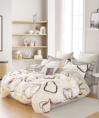 Постельное белье сатин элит на молнии / Графика