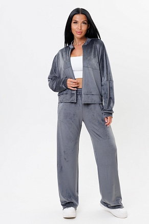 Женский костюм с брюками 2228 / Серый