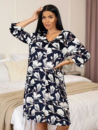 Женский халат мод.984/2 / Синий