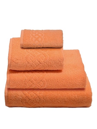 Полотенце махровое Донецкая Мануфактура ПЛ-01933 / Оранжевый