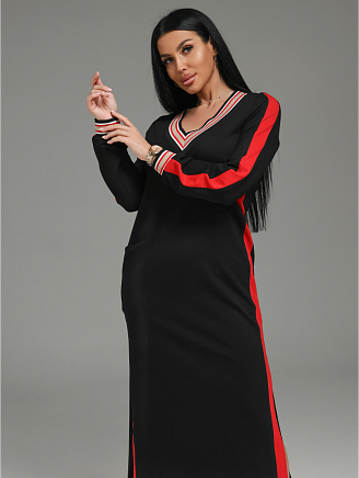 Женское платье Дебора / Черно-красный