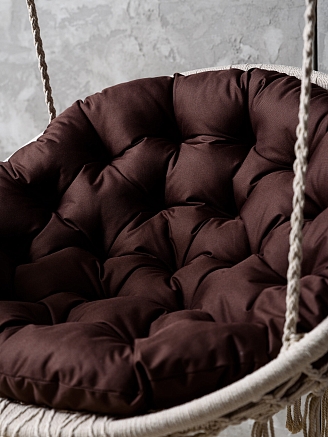 Круглая подушка для подвесных качелей/кресла РО80 / Шоколад