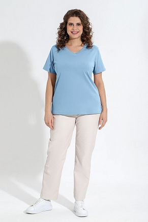 Женская футболка Базис-5 / голубой