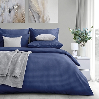 Комплект постельного белья "Verossa" Stripe / Indigo