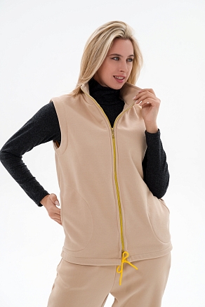 Жилет женский из футера / Латте