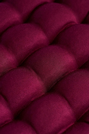 Подушка на стул с гречневой лузгой / Бордовый