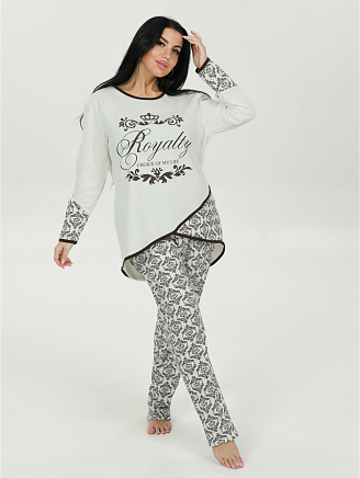 Женская пижама Алина / Молочный