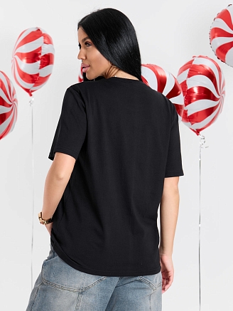 Женская футболка мод.2083/2 / Черный