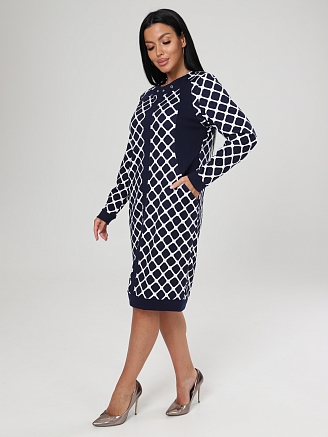 Женское платье СИЛУЭТ ПлМ-311 / Ромбики