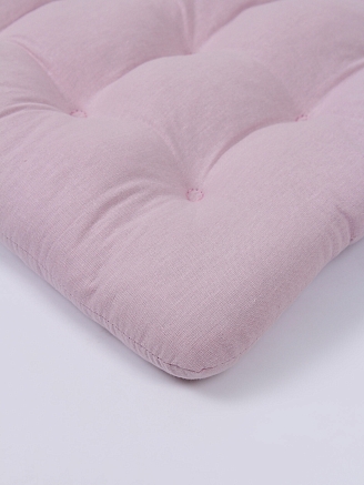 Комплект подушек на стул с завязками (бязь) 2 шт. / Светло-розовый