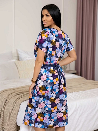 Женский халат мод.2019/3 / Синий