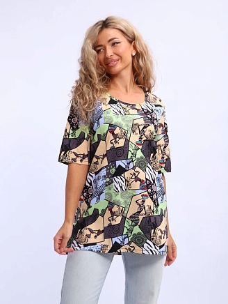 Женская футболка 700 без карманов / Салатовый