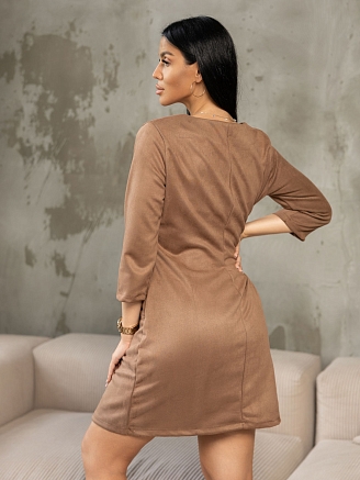 Женское платье мод.1446/3 / Бежевый