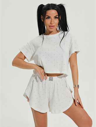 Женская пижама Зефир / Сердечки