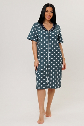 Женский халат 2141/2 / Серо-зеленый