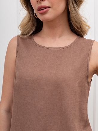 Женская блузка (топ) Сибелла-5 БЛ-036 / коричневый