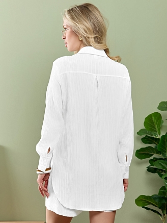 Женская рубашка Сиеста-5 / белый