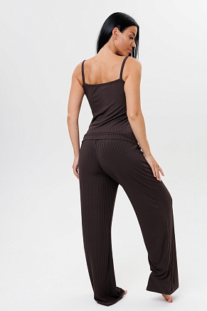 Женская пижама с брюками 2216/3 / Коричневый