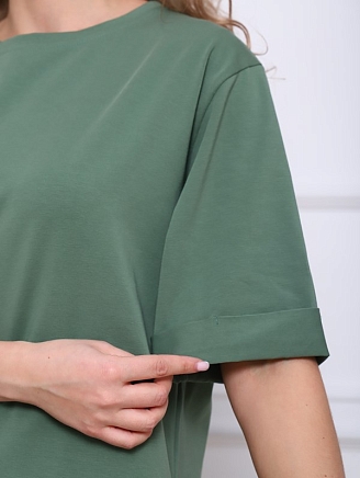 Женская футболка Кейт-2 / Фисташковый темный