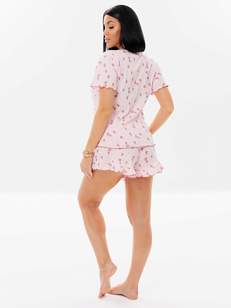 Женская пижама П-97(Каш) / Розовый (клубника)