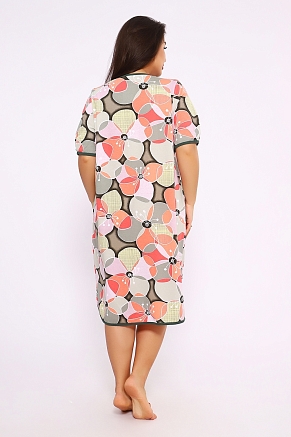 Женский халат Цветы 520 / Зеленый