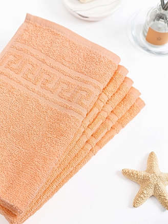 Полотенце махровое г/к Узбекистан 380 гр/м2 / 028-персиковый