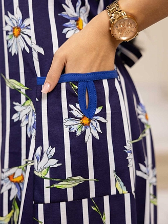 Женский халат мод.469/37 / Индиго