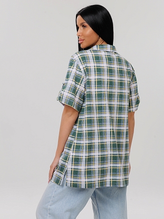 Женская туника Т-221(К) / Желтый (клетка)