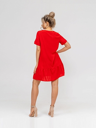 Женское платье мод.1425/9 / Красный