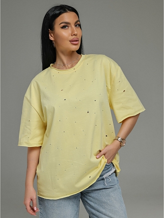 Женская футболка Винтаж / Желтый