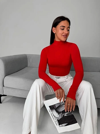 Женская водолазка 816 / Красный