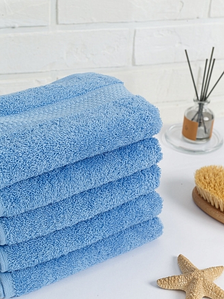 Полотенце махровое г/к Узбекистан 460 гр/м2 / 012-голубой