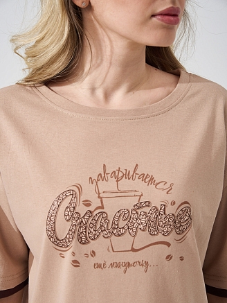 Женская пижама "Счастье" 2402-К / Бежевый