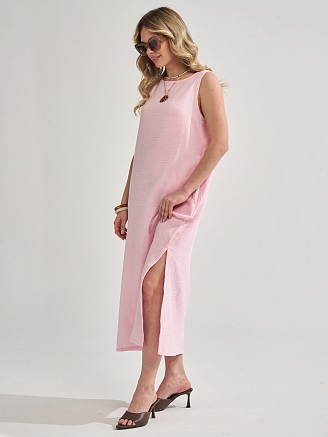 Женский сарафан "Муслин" 2319-Мус / Розовый