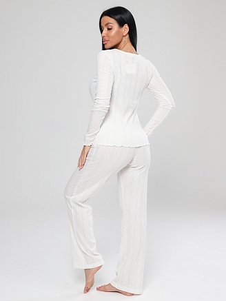 Женская пижама П-103(Риб) / Молочный